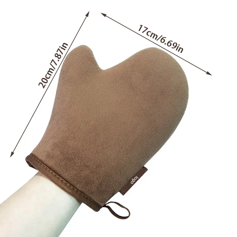 Reusable Self Tan Glove Applicator Body Tanning Gloves For Cream Lotion Mousse Finger Glove For Easy Application Body Cleaning
