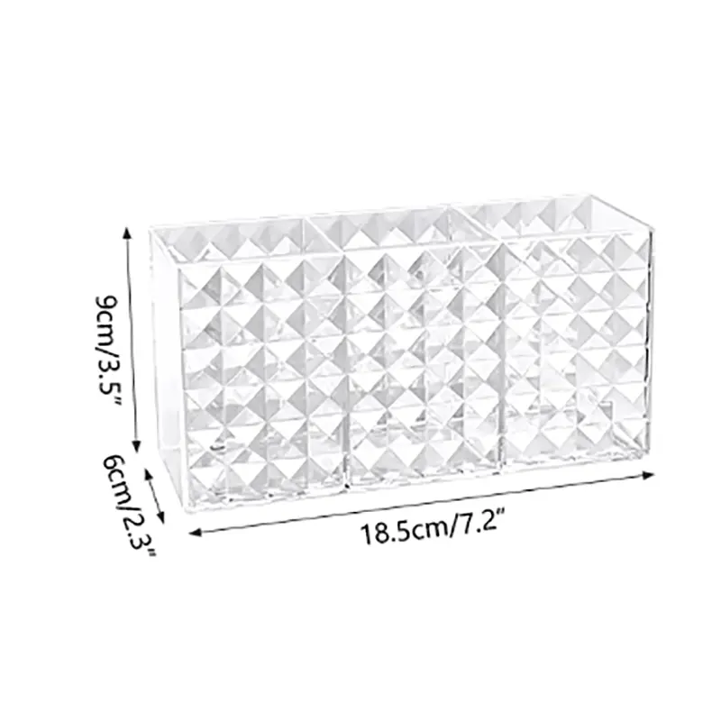 Acrylic Cosmetic Makeup Brush Storage Box Transparent Lipstick Case Table Organizer Makeup Tool Holder For Beauty Tools