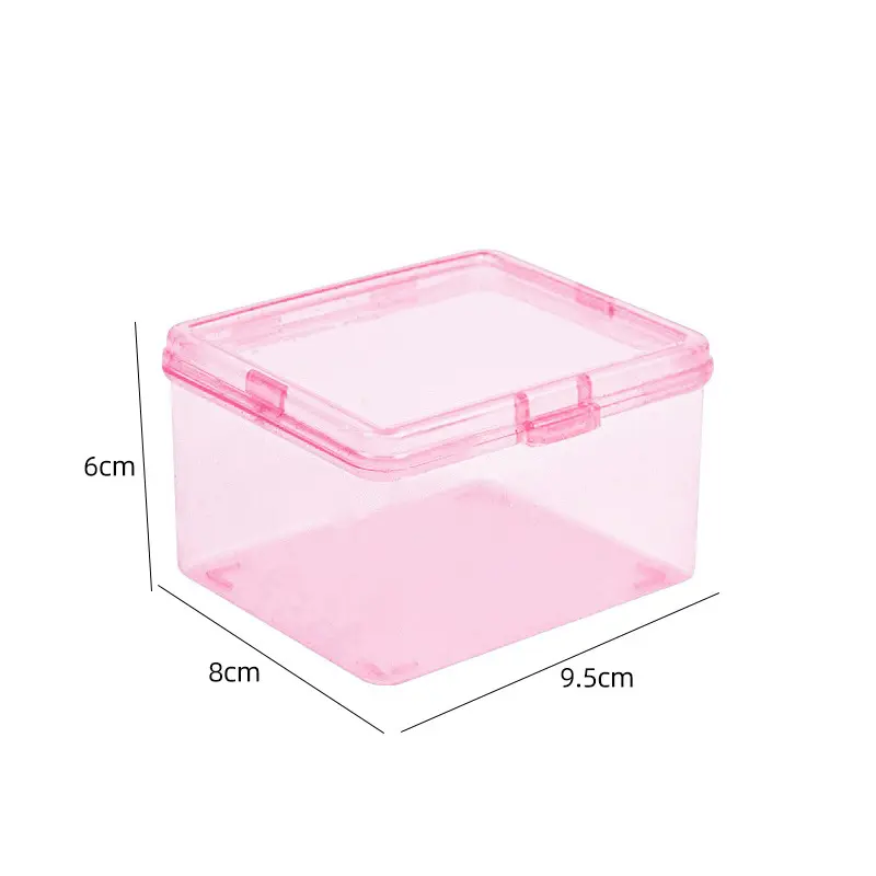 Transparent Plastic Storage Box For Photocards Small Card Desk Organizer Stationery Classification Box Office School Supplies
