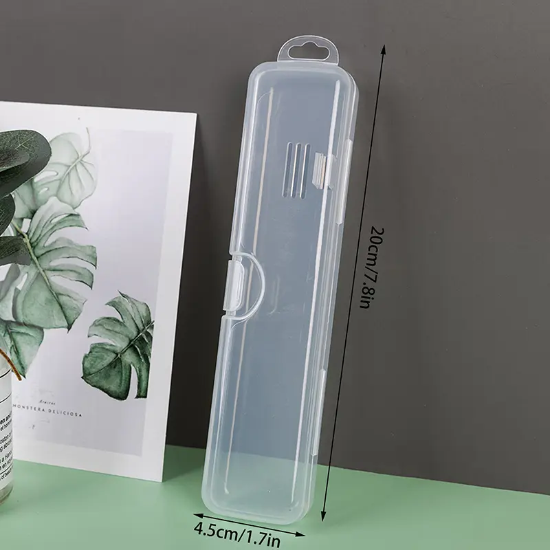 Transparent Toothbrush Box Portable Travel Organizer Case Plastic Toothpaste Holder Storage Container For Oral Hygiene