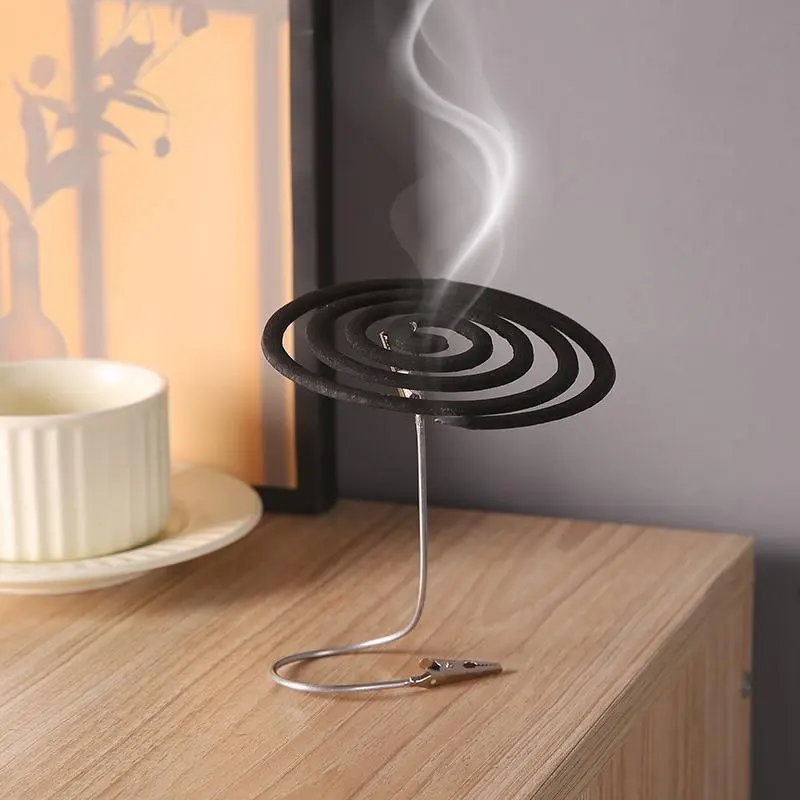 Metal Double-Ended Mosquito Coil Clip Portable Incense Breaker Stand Coil Rack PhotoFolder Label Holder Multi Function Organizer