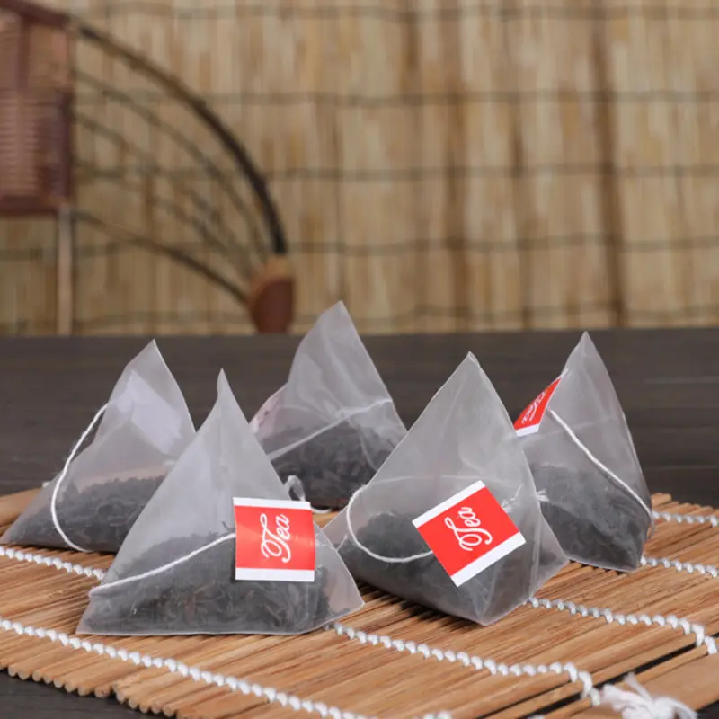 100pcs Nylon Tea Bags For Loose Leaf Tea Herb Spice Filter Strainer Empty Infuser
