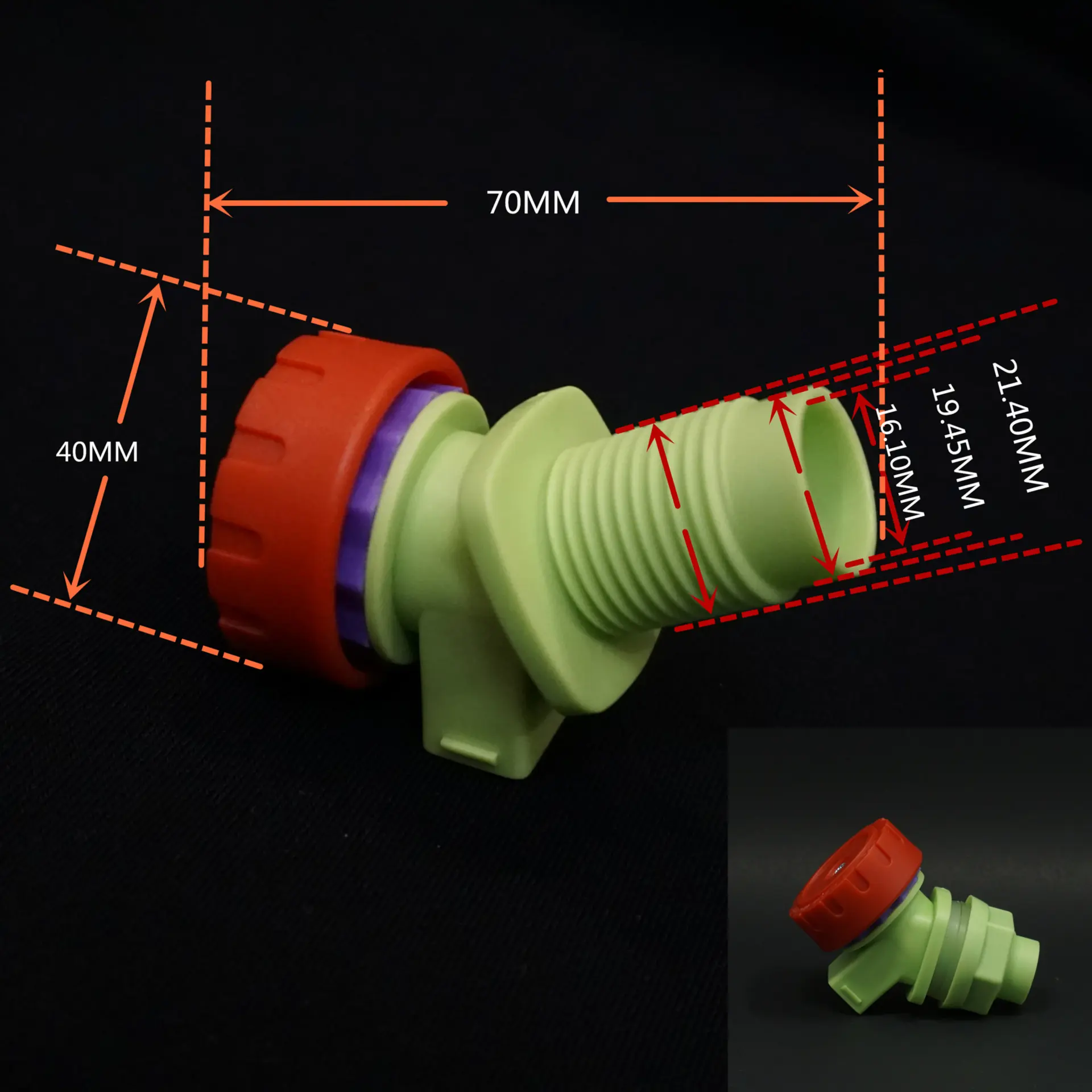 Outdoor Water Tank Faucet Tap Replacement Knob Type Plastic For Bucket