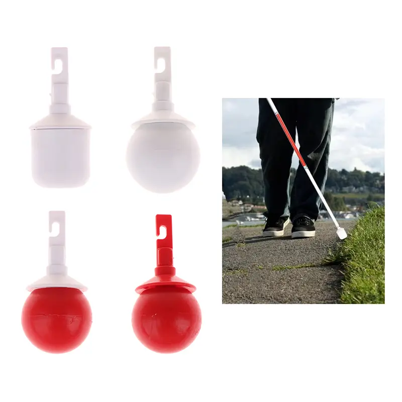 Hook Type Cane Tip Rolling Ball Walking Stick Accessory For The Blind Replacement Tip For Enhanced Navigation