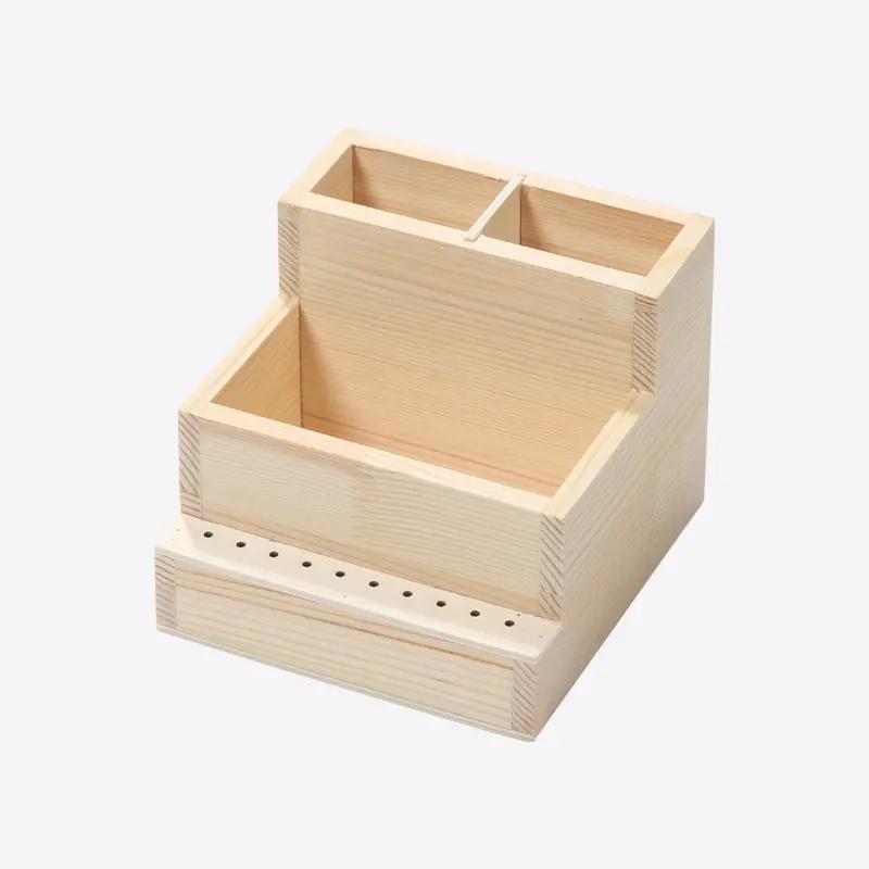 Wooden Holder For Nail Drill Machine Bits - DIY Manicure Tools Nail Art Accessories Nail Training Display Box ﻿