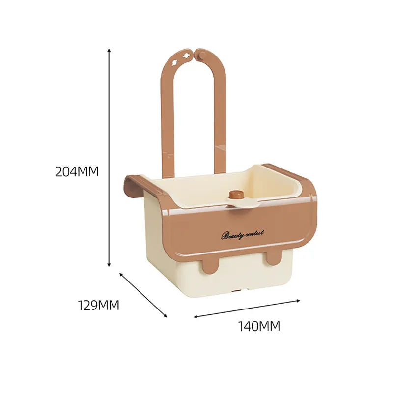 Cream Style Kitchen Sink Drain Basket Hanging Food Residue Filter For Separation Fruit Cleaning - Sink Separation Basket