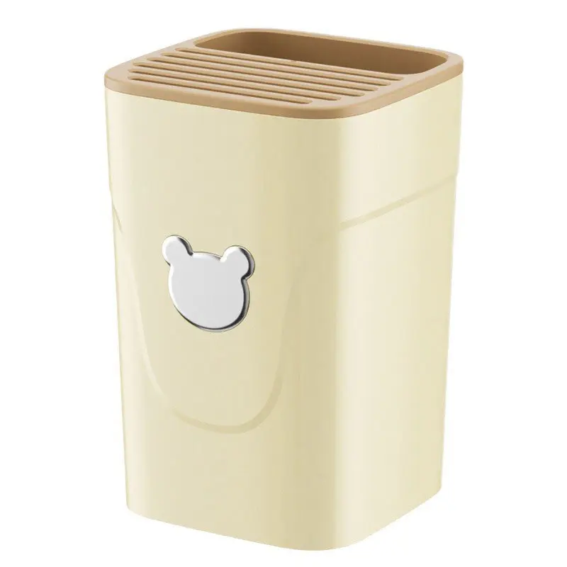 Knife Block Holder,Multifunctional Kitchen Drainage Knife Holder,Small Space-Saving Knife Organizer For Countertop