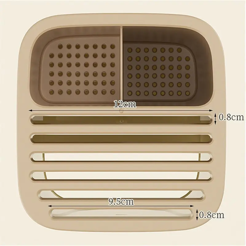 Knife Block Holder,Multifunctional Kitchen Drainage Knife Holder,Small Space-Saving Knife Organizer For Countertop