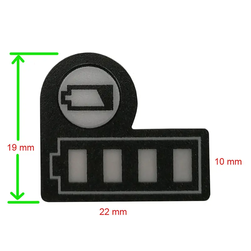 10pcs For Makitas BL1830 Li-ion Battery LED Key Sticker Label Tool Accessories Li-ion Battery LED Key Sticker Label Tools