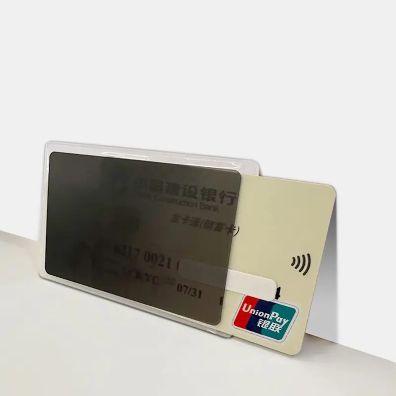 Multipurpose Privacy Protective Case For Bank Cards And ID Cards Durable PVC Anti Peeping Personal Information Protector