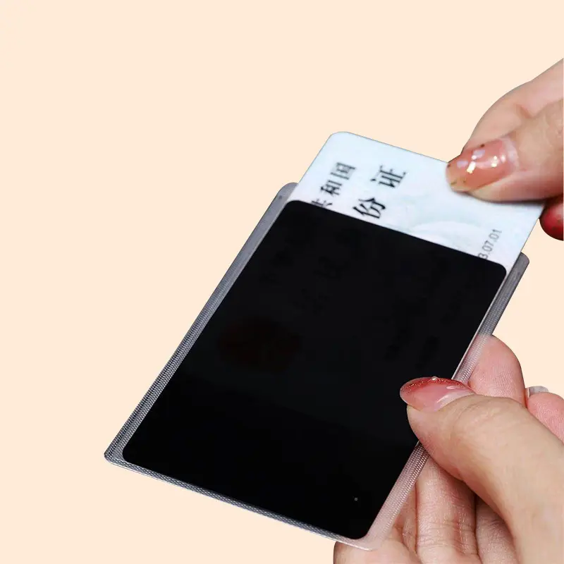 Multipurpose Privacy Protective Case For Bank Cards And ID Cards Durable PVC Anti Peeping Personal Information Protector