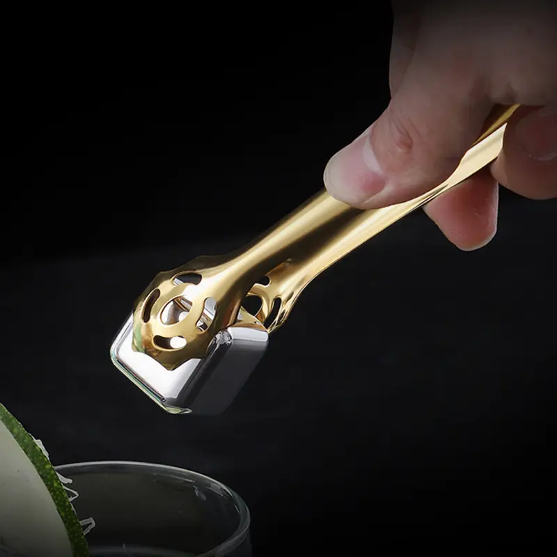 Stainless Steel Clip Mini Sugar Tongs Barbecue Food Serving Clamp Kitchen Barware Bar Bartender Accessories