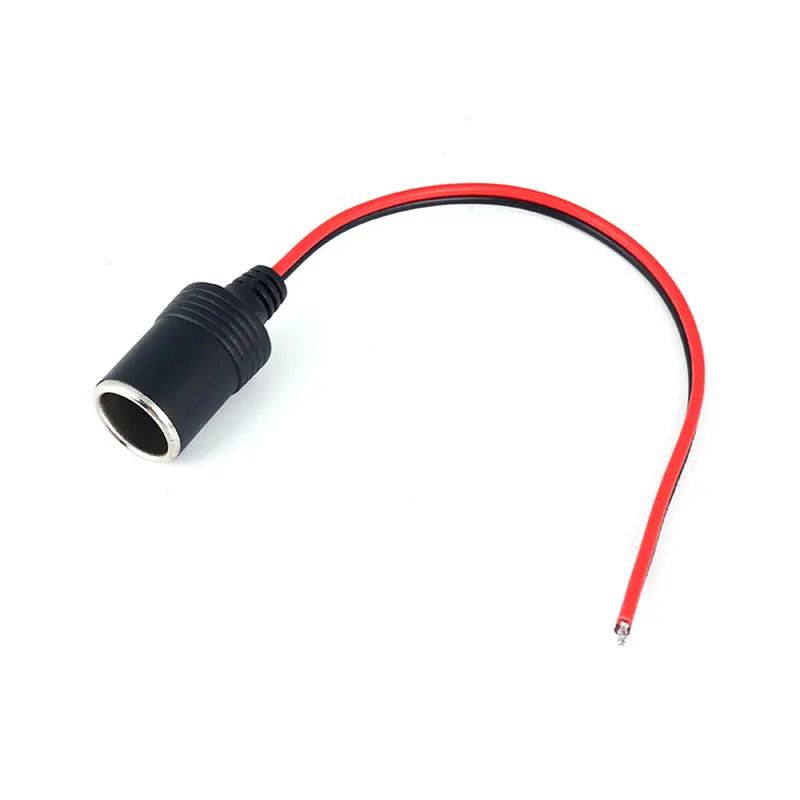 1PC Vehicle Mounted Cigarette Lighter Connector Plug With Female Socket Plug 12V24V 10A High-power Cigarette Lighter Extension
