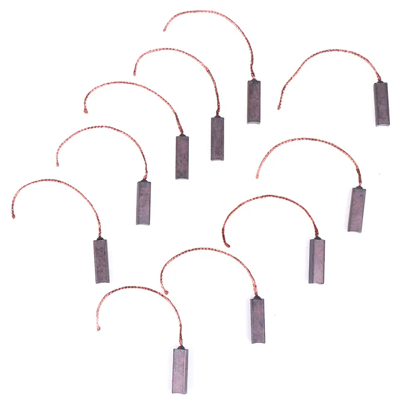 10Pcs Motor Carbon Brushes 4.5*6.5*20mm Regulator Carbon Brush For Electrical Appliances