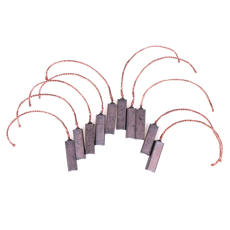 10Pcs Motor Carbon Brushes 4.5*6.5*20mm Regulator Carbon Brush For Electrical Appliances
