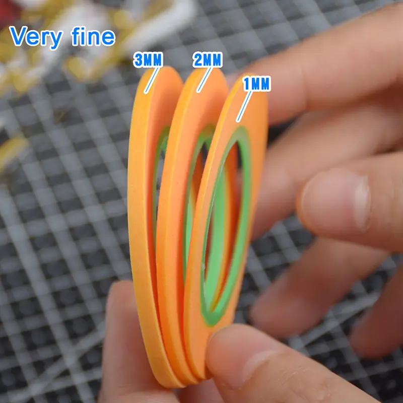 Ultra Tape Fine Model Covering Tape High Quality DIY Masking For Spraying Coating Color 1mm/2mm/3mm Width 18m Long
