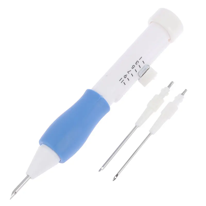 DIY Embroidery Pen Set Magic Embroidery Pen Threaders Punch Needle Pencil Punch Crafts Tools Home Sewing Accessory Weaving Tool