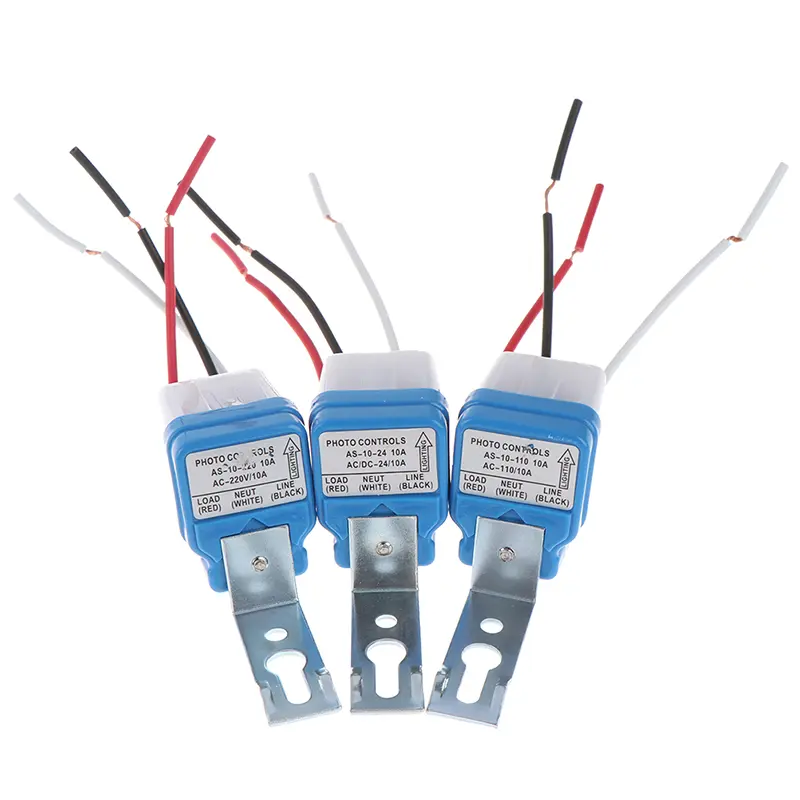 Auto Street Light Switch AC 24V 110V 220V Night On Day Off Sensor Switch For Outdoor Lighting Control