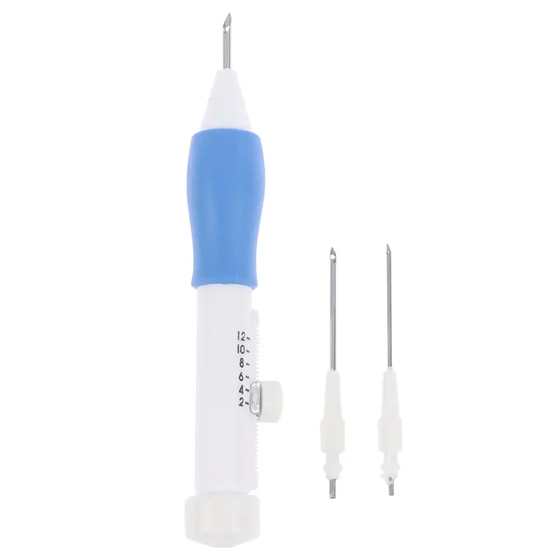 DIY Embroidery Pen Set Magic Embroidery Pen Threaders Punch Needle Pencil Punch Crafts Tools Home Sewing Accessory Weaving Tool