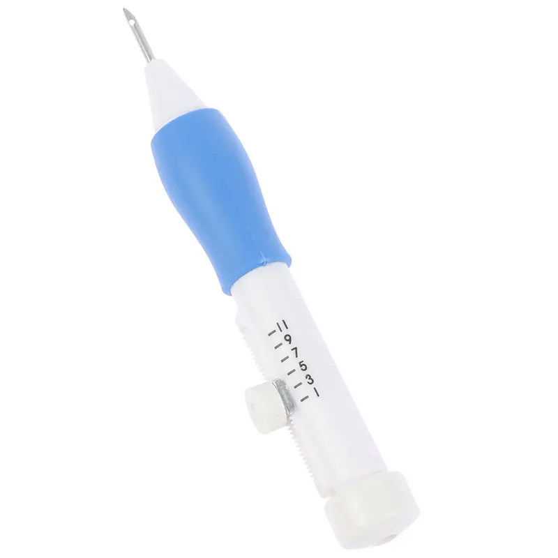 DIY Embroidery Pen Set Magic Embroidery Pen Threaders Punch Needle Pencil Punch Crafts Tools Home Sewing Accessory Weaving Tool
