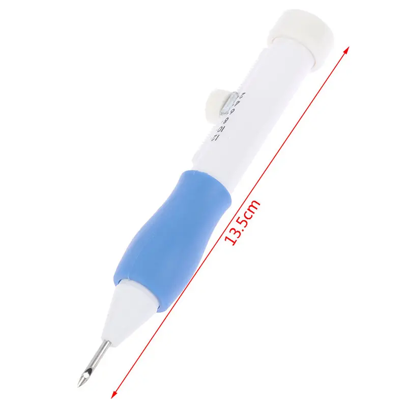 DIY Embroidery Pen Set Magic Embroidery Pen Threaders Punch Needle Pencil Punch Crafts Tools Home Sewing Accessory Weaving Tool