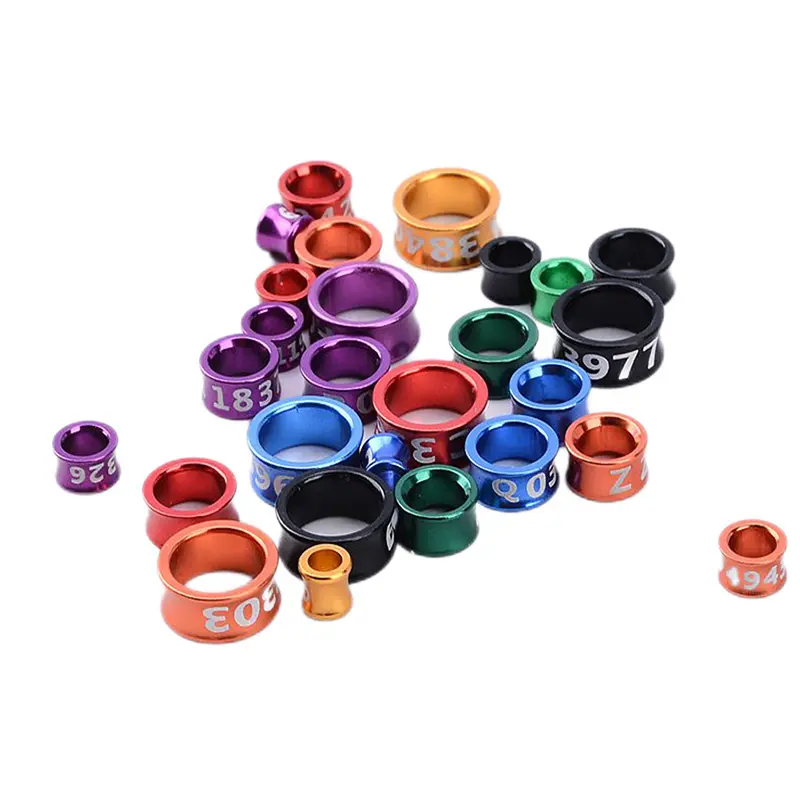 10Pcs/Set Random Colors Parrot Leg Rings Pigeon Foot Ring Outdoor Flying Training Identification Tools Bird Parrot Identify Part