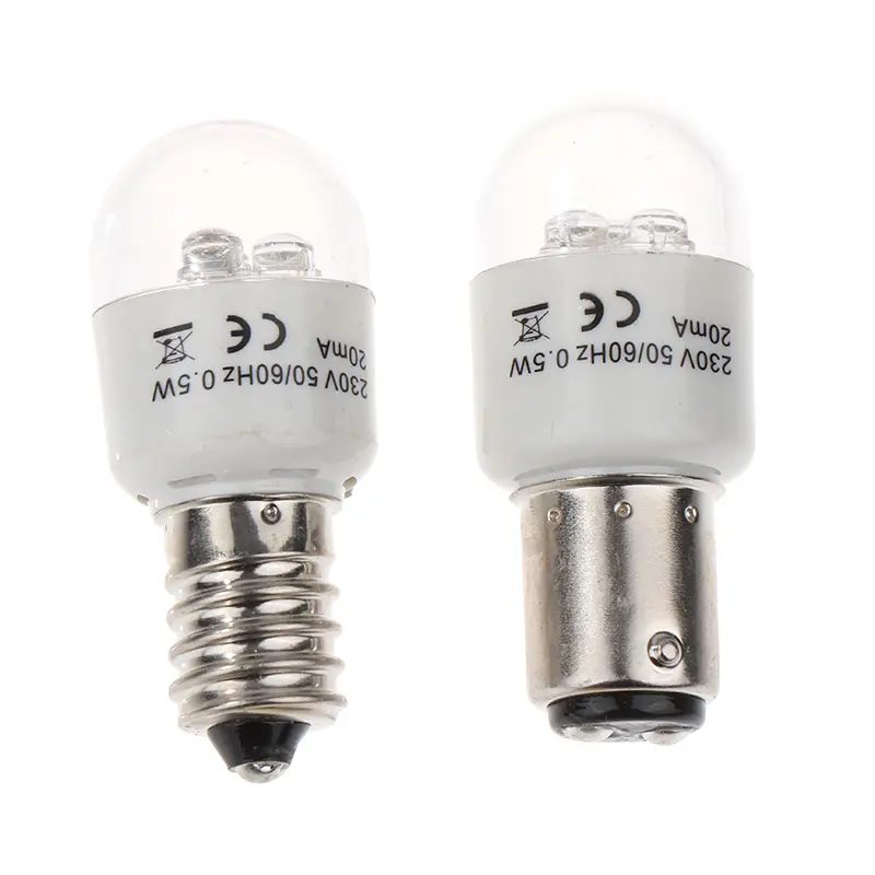 1pcs Sewing LED Bulb Lights AC 190-250V E14 Light BA15D 0.5W Home Lamp For Sewing Machine Eye Protection Brightness 25lm