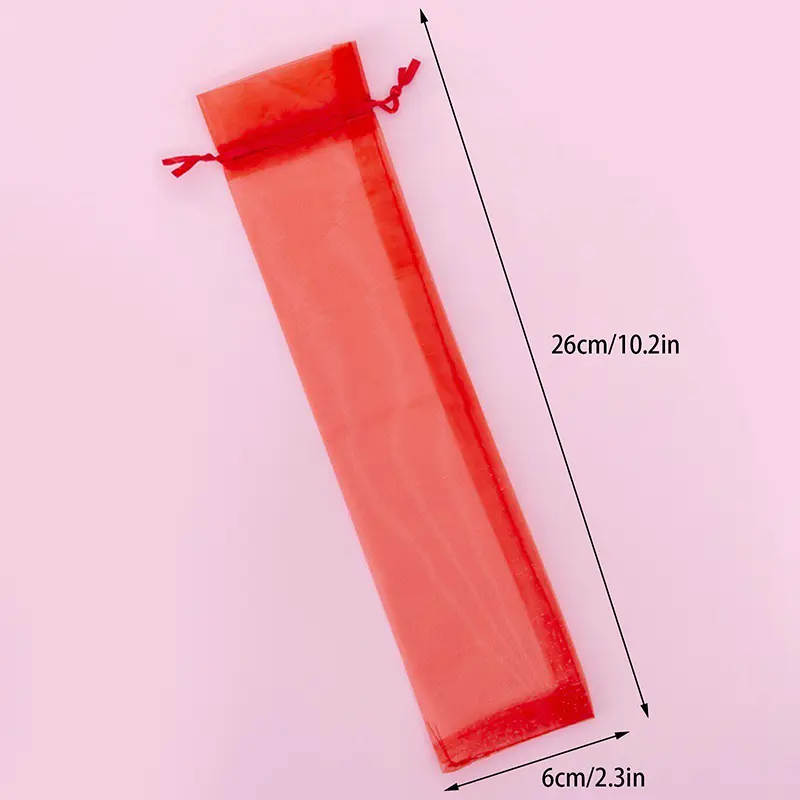 10 Pack Organza Drawstring Bags For Folding Hand Fans Pocket Wedding Party Favor Gift Pouches Outdoor