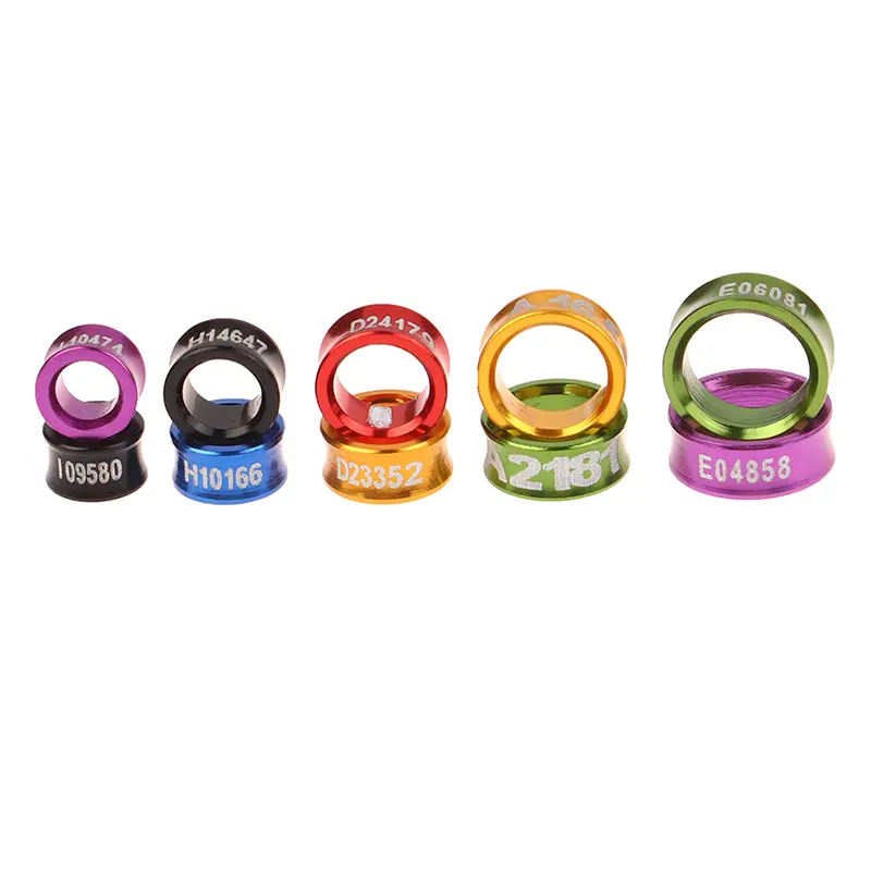 10Pcs/Set Random Colors Parrot Leg Rings Pigeon Foot Ring Outdoor Flying Training Identification Tools Bird Parrot Identify Part