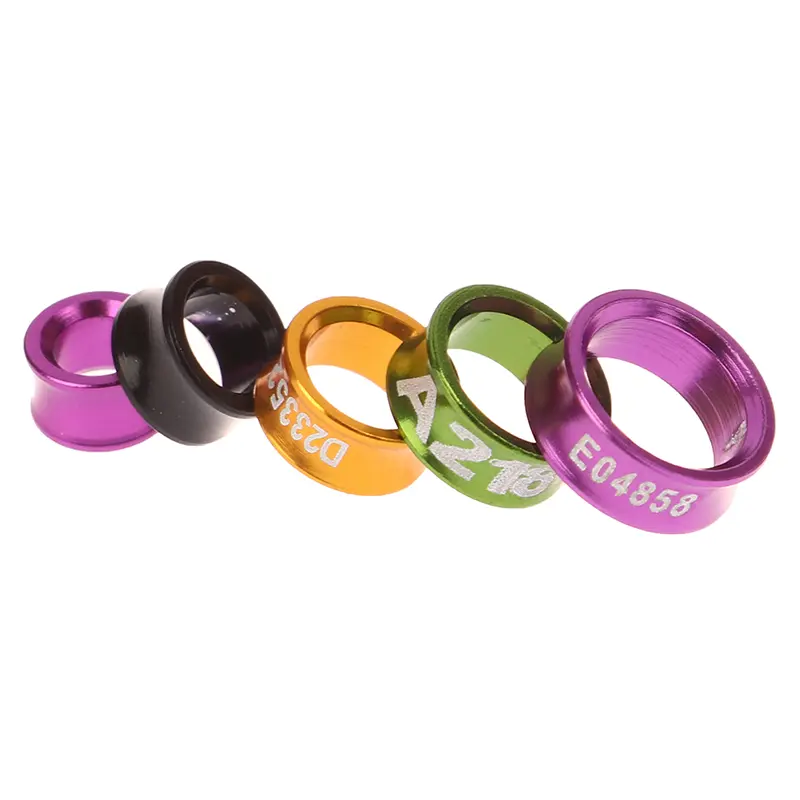 10Pcs/Set Random Colors Parrot Leg Rings Pigeon Foot Ring Outdoor Flying Training Identification Tools Bird Parrot Identify Part