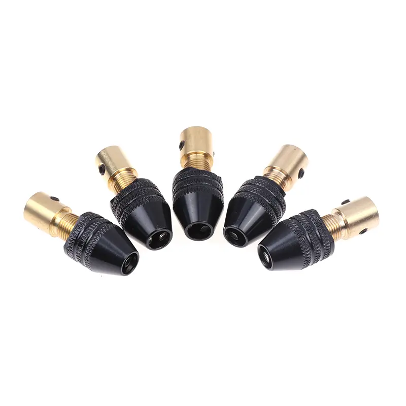 Multi-functional Electric Grinding Copper Drill Chuck With Small Wrench 0.3-3.4mm Universal Small Electronic Drill Bit Collet