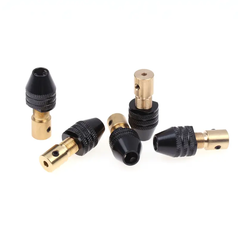 Multi-functional Electric Grinding Copper Drill Chuck With Small Wrench 0.3-3.4mm Universal Small Electronic Drill Bit Collet
