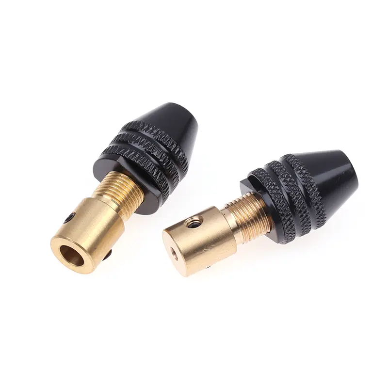 Multi-functional Electric Grinding Copper Drill Chuck With Small Wrench 0.3-3.4mm Universal Small Electronic Drill Bit Collet