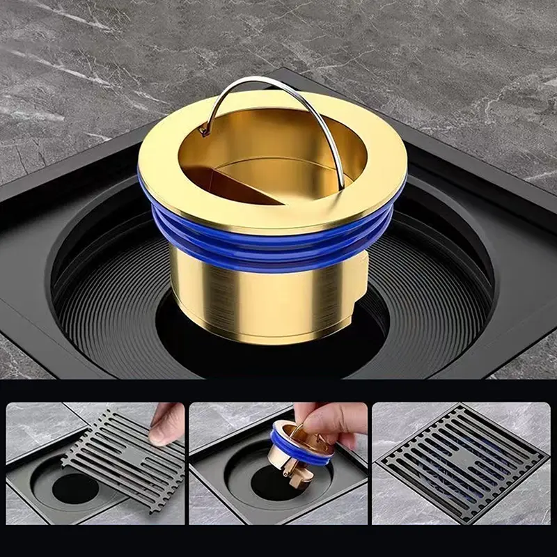 High Quality Copper Floor Drain CoreFloor Shower Drain PlugBug And Odour ResistantDrain GuardBathroom Drain Backflow Preventer