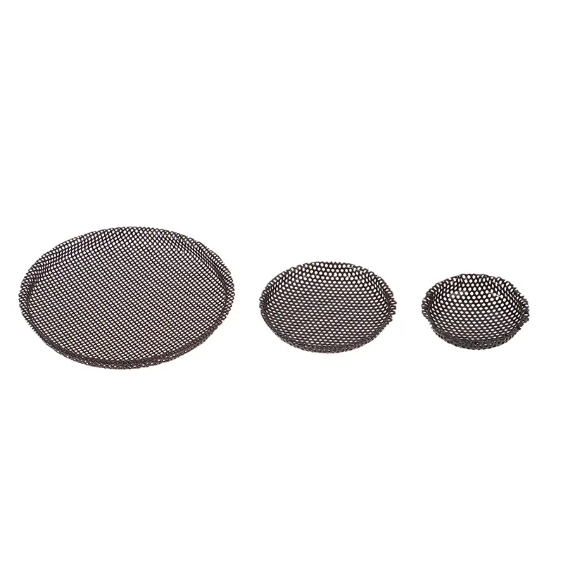 For 1"/2"/3"/4"/5"/6.5"/8"/10"/12" Inch Auto Speaker Conversion Net Cover Car Decorative Circle Metal Mesh Grille Protect