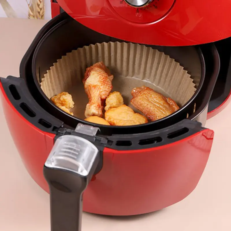 Air Fryer Disposable Paper Liner Round Non-Stick Mat Steamer Baking Mats For Easy Cleaning And Food Protection