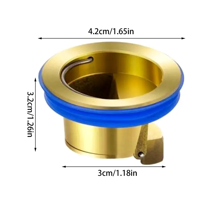 High Quality Copper Floor Drain CoreFloor Shower Drain PlugBug And Odour ResistantDrain GuardBathroom Drain Backflow Preventer