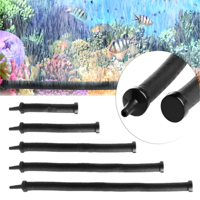 Aquarium Air Stone Bubble Bar Wall Curtain Tube Hose Fish Tank Pump Hydroponic Oxygen Diffuser Tube 20cm ~ 120cm