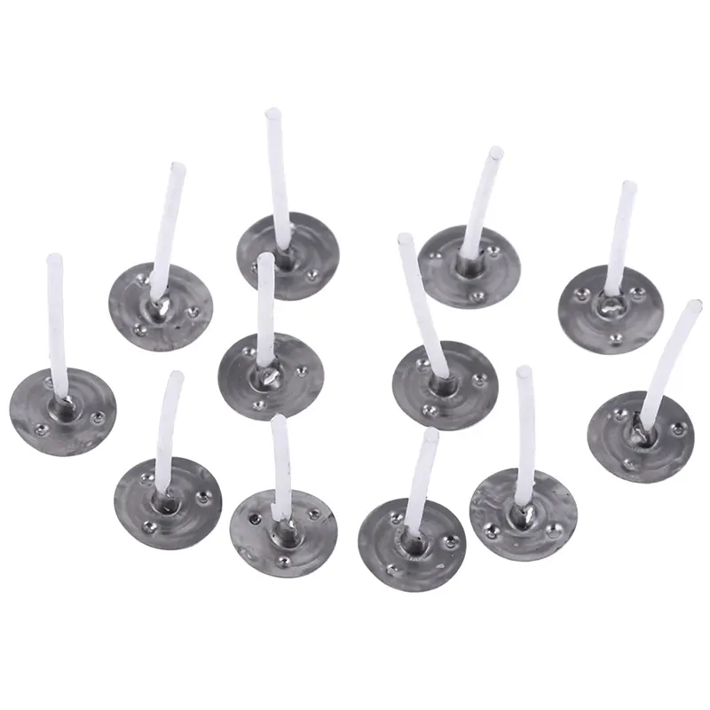 100Pcs Eco-Friendly Pure Cotton Candle Wick Tabs Candles Mold Wick Sustainer For Candle Making