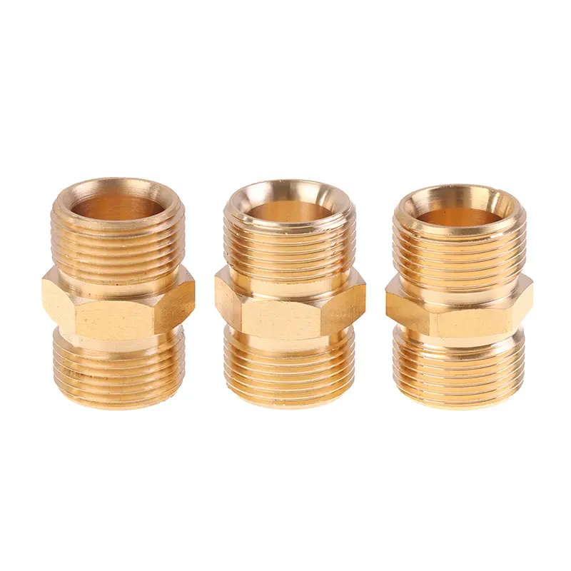 1pcs Hose Extension Connector Adapter Copper M22 14mm And 15mm Male Thread Female High Pressure Washer Hose Coupler Adaptor