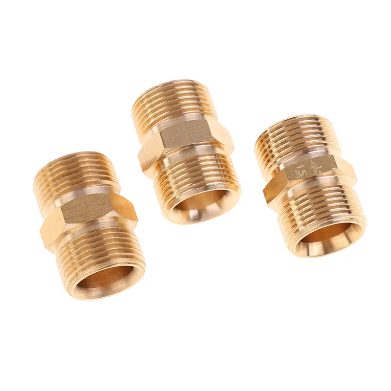1pcs Hose Extension Connector Adapter Copper M22 14mm And 15mm Male Thread Female High Pressure Washer Hose Coupler Adaptor