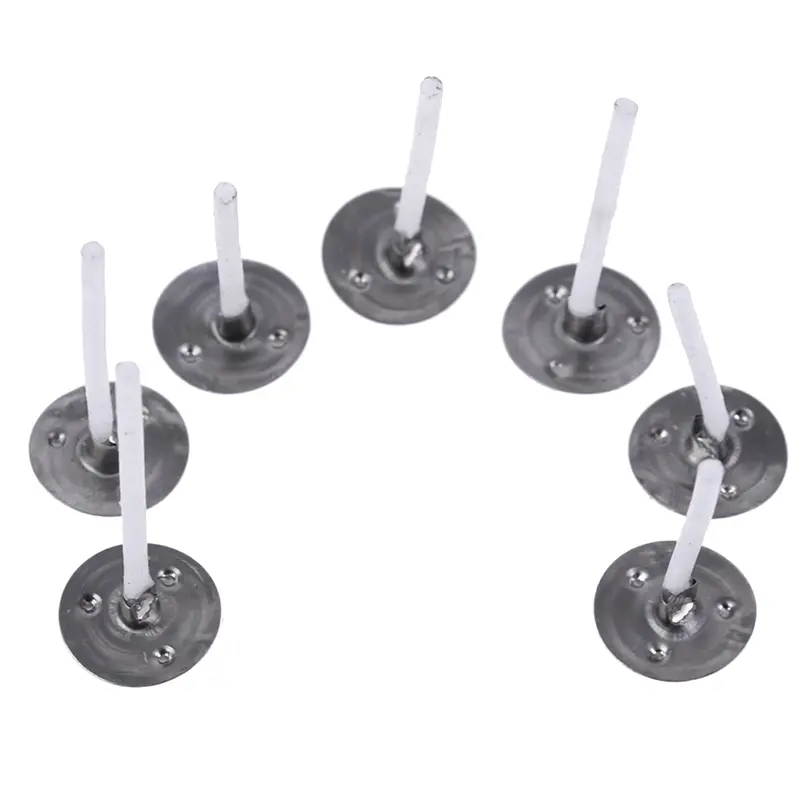100Pcs Eco-Friendly Pure Cotton Candle Wick Tabs Candles Mold Wick Sustainer For Candle Making