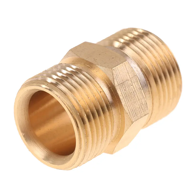 1pcs Hose Extension Connector Adapter Copper M22 14mm And 15mm Male Thread Female High Pressure Washer Hose Coupler Adaptor