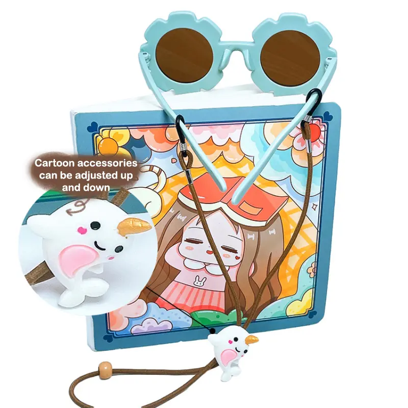 Children Glasses Rope Glasses Lanyard Anti-Lost Kawaii Cartoon Hanging Neck Glasses Chain Sunglasses Lanyards Eyewear Cord