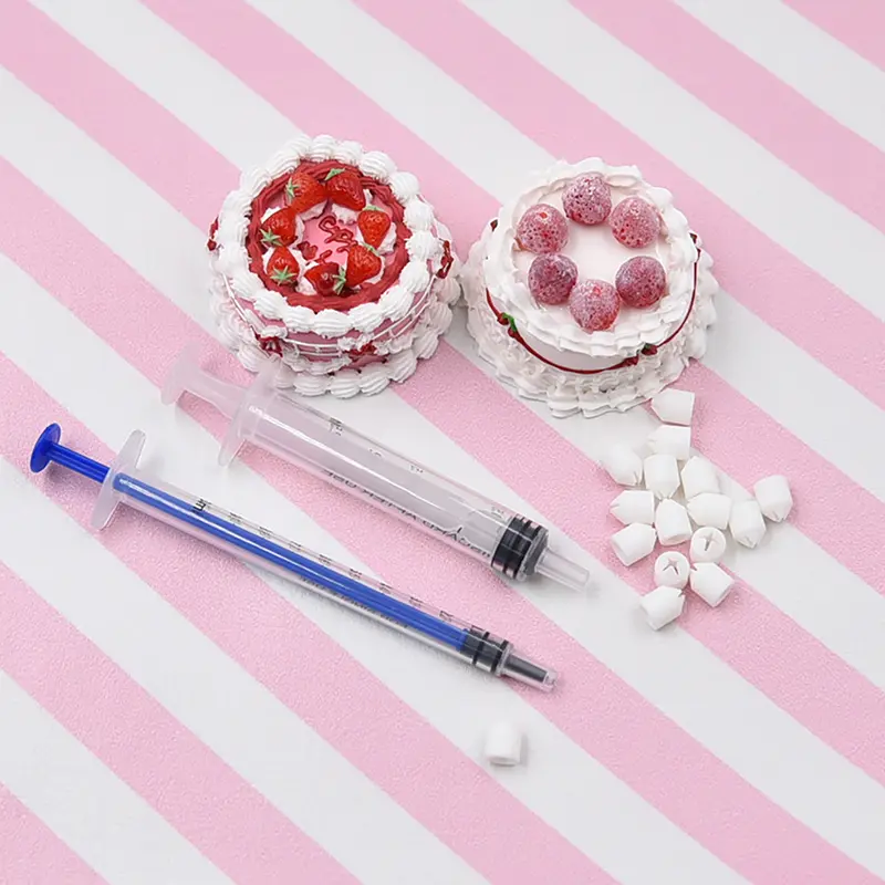 1Set Mini Nozzle For Milk Cream Clay Dessert Food Toy DIY Miniature Dessert Cake Ceramic Shape Coloring Pottery Tools