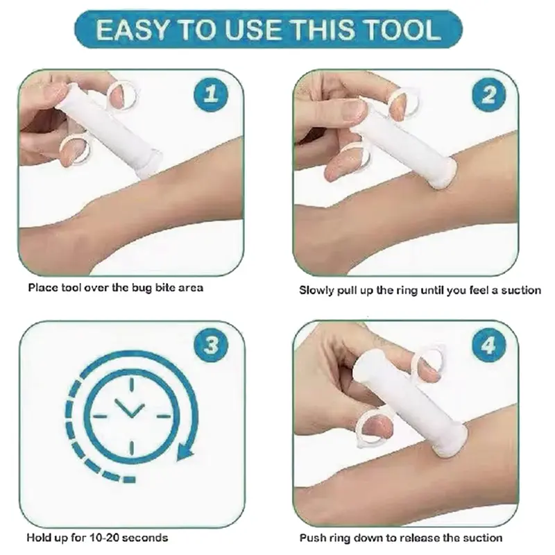 Outdoor First Aid Vacuum Venom Extractor Mosquito Bite Detoxification Pump Survival Emergency Camping Equipment
