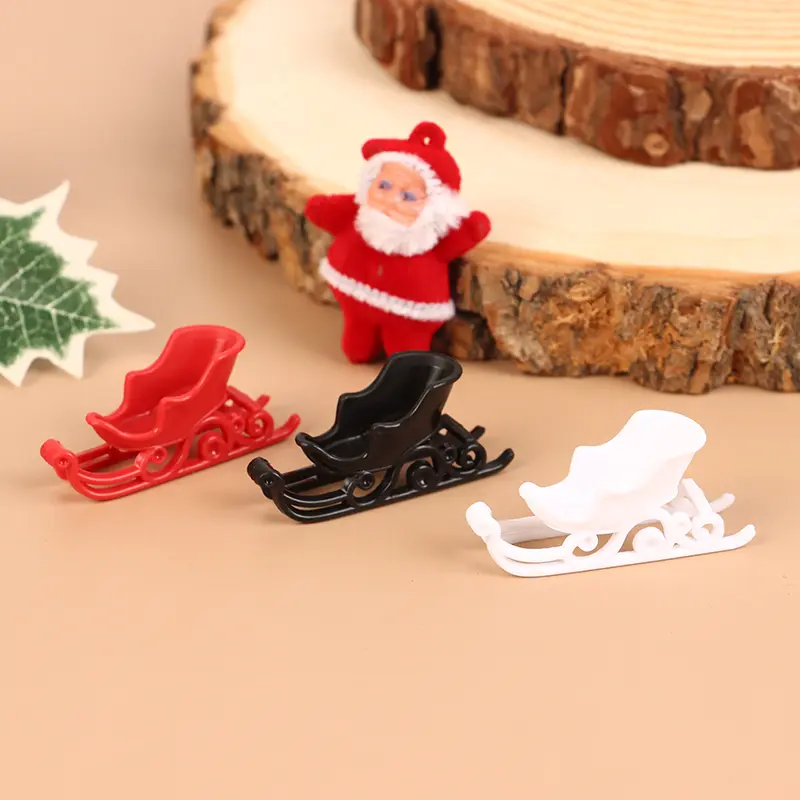 Christmas Holiday Decorations Santa Claus Snow Car Ornaments DIY Accessories Adornment