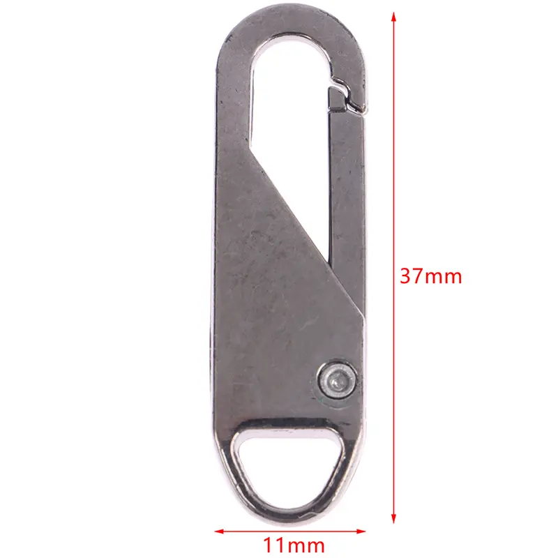 5pcs Universal Metal Zipper Puller Detachable Head Slider Repair Kit For Clothes Luggage Jackets Backpacks Clothing Accessories