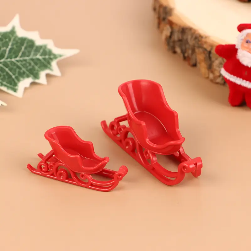 Christmas Holiday Decorations Santa Claus Snow Car Ornaments DIY Accessories Adornment