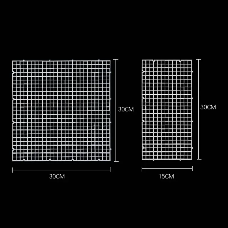Detachable Spliceable Fish Tank Isolation Plate Upper Cover Net Bottom Filter Grid Bracket Bottom Filter Plate Divider Plate